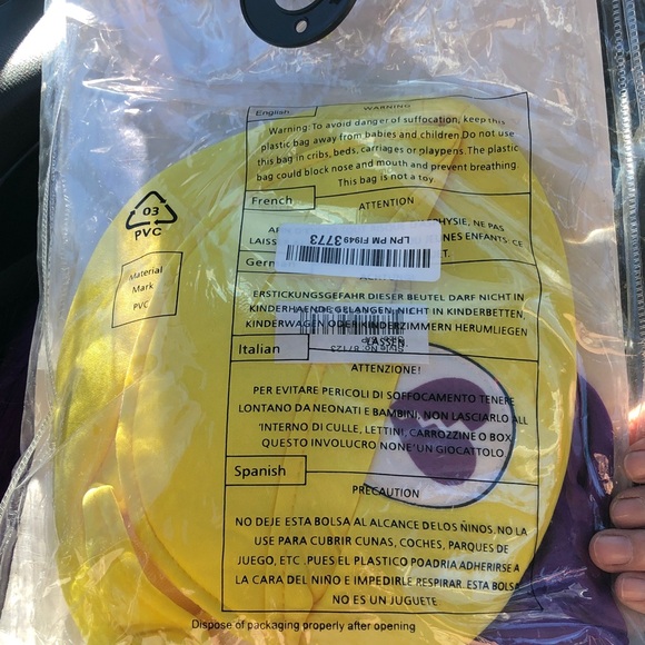 Leg Avenue Gamer Villain Kids Costume - Yellow and Purple - Picture 3 of 4